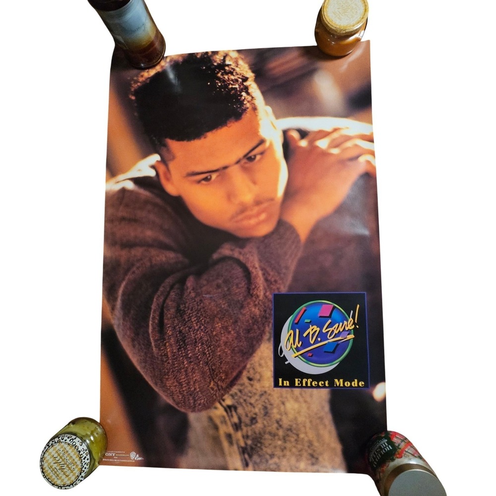 Al B. Sure! In Effect Mode Vintage 1988 Promo Album Poster 23x35 Warner Bros